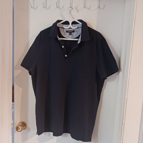 Banana Republic Men's Short Sleeve Shirt XL Navy - Picture 1 of 3